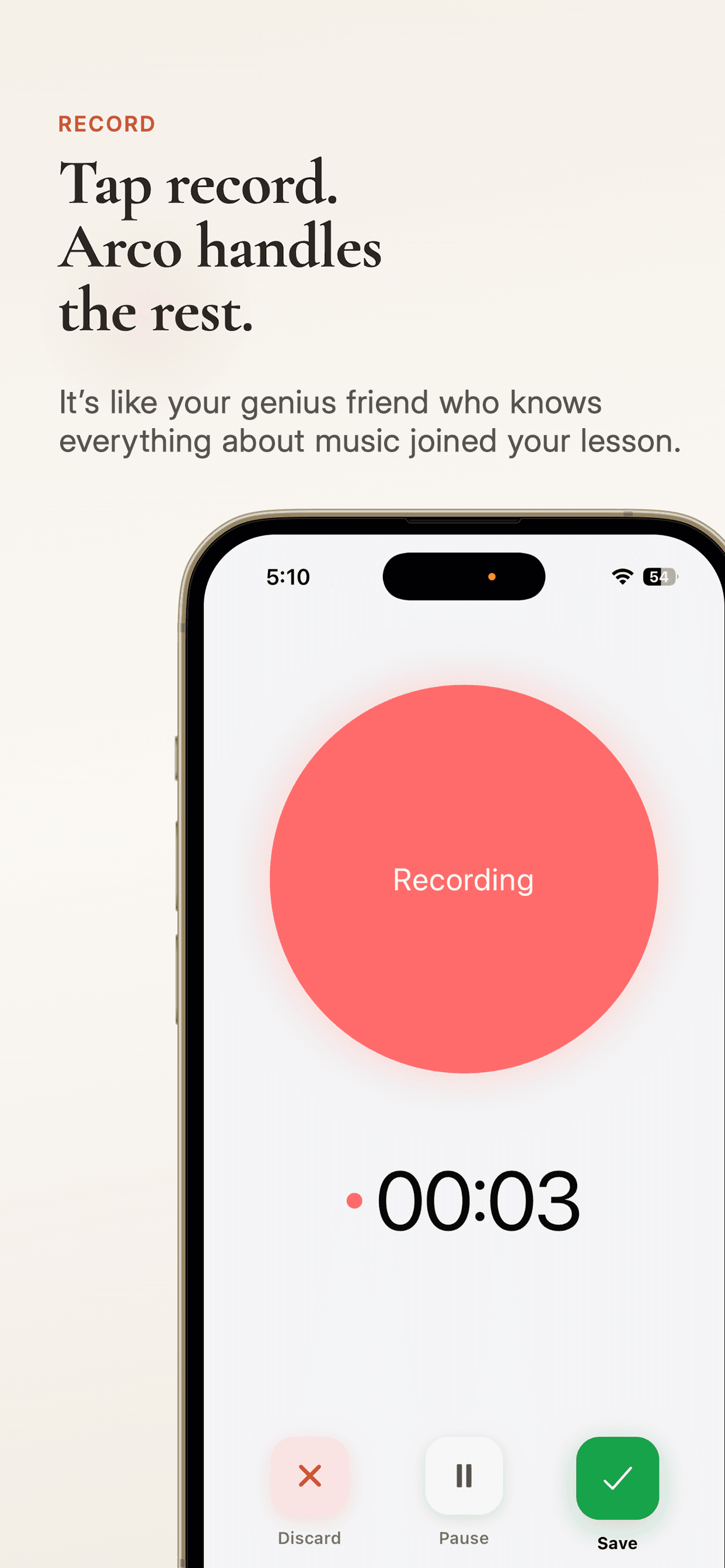 Recording workflow in progress